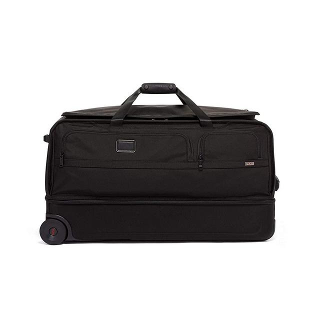 TUMI - Alpha 3 Large Split 2 Wheeled Duffel - Rolling Luggage for Men and Women - Black