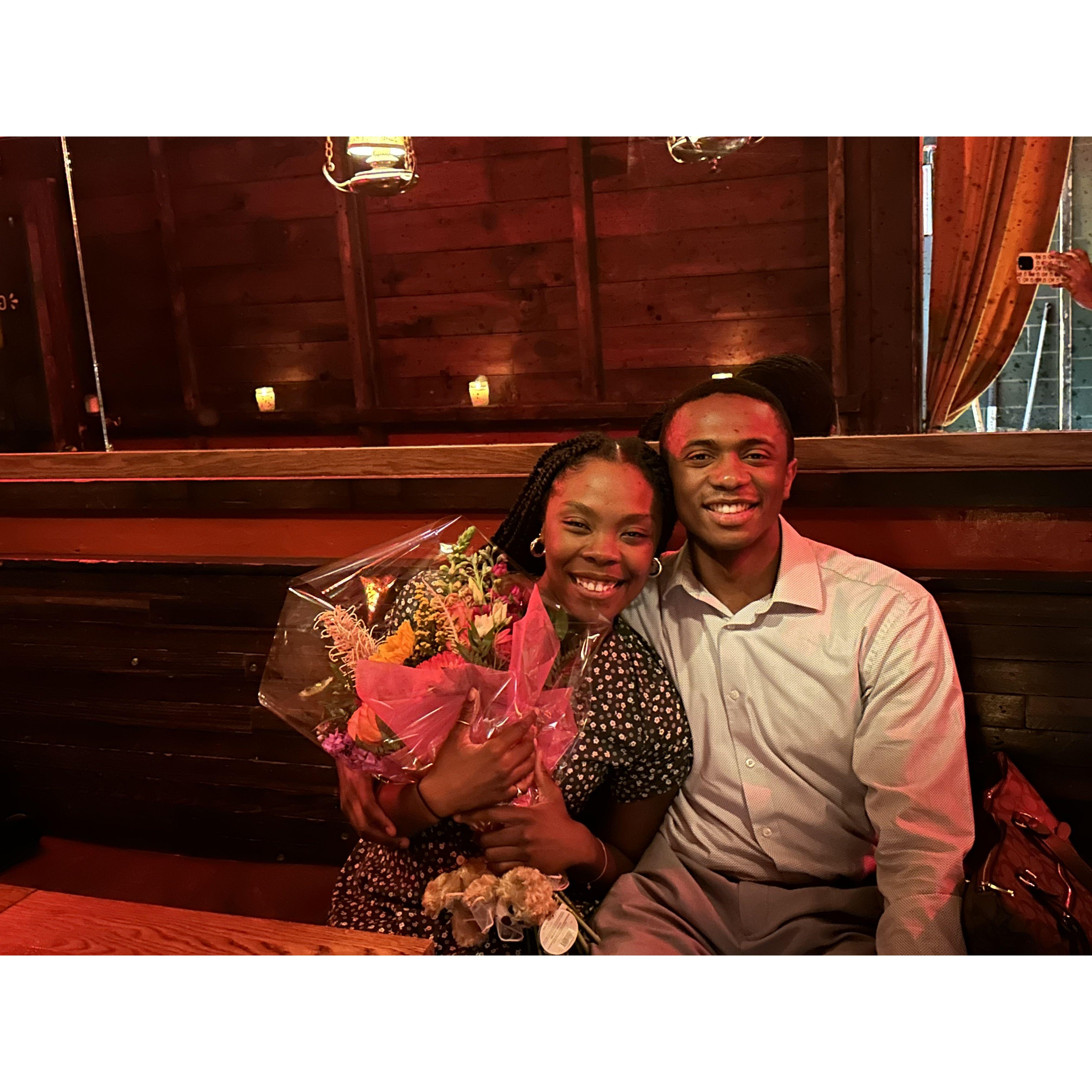 Our first date, in Astoria!