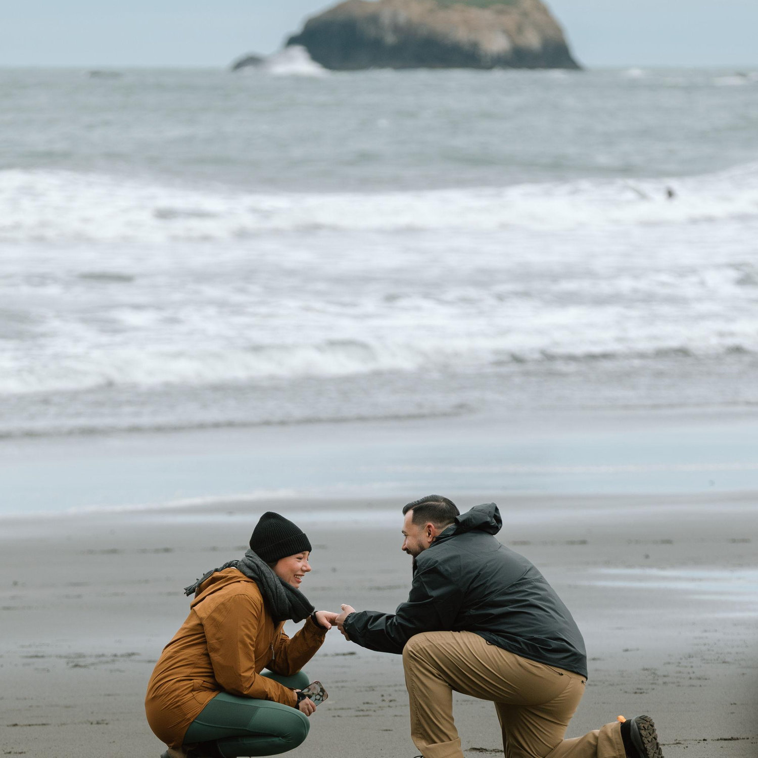 Right when he popped the question and I CRIED