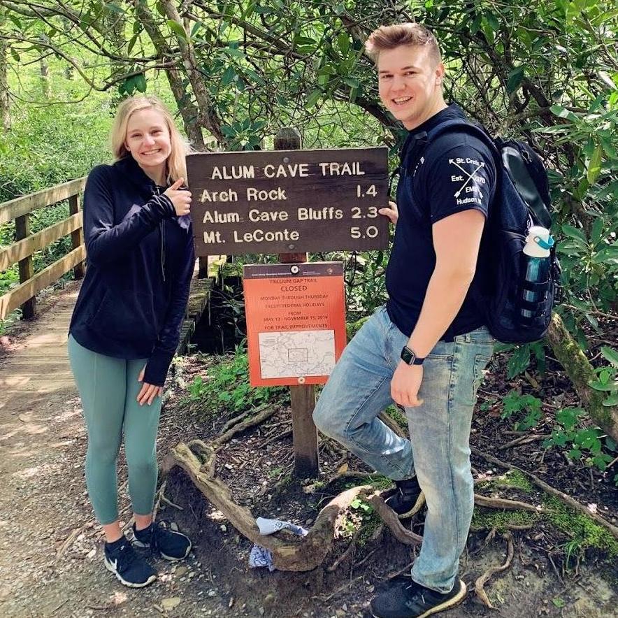 Successful hike on the Alum Cave Trail in the Smoky Mountains