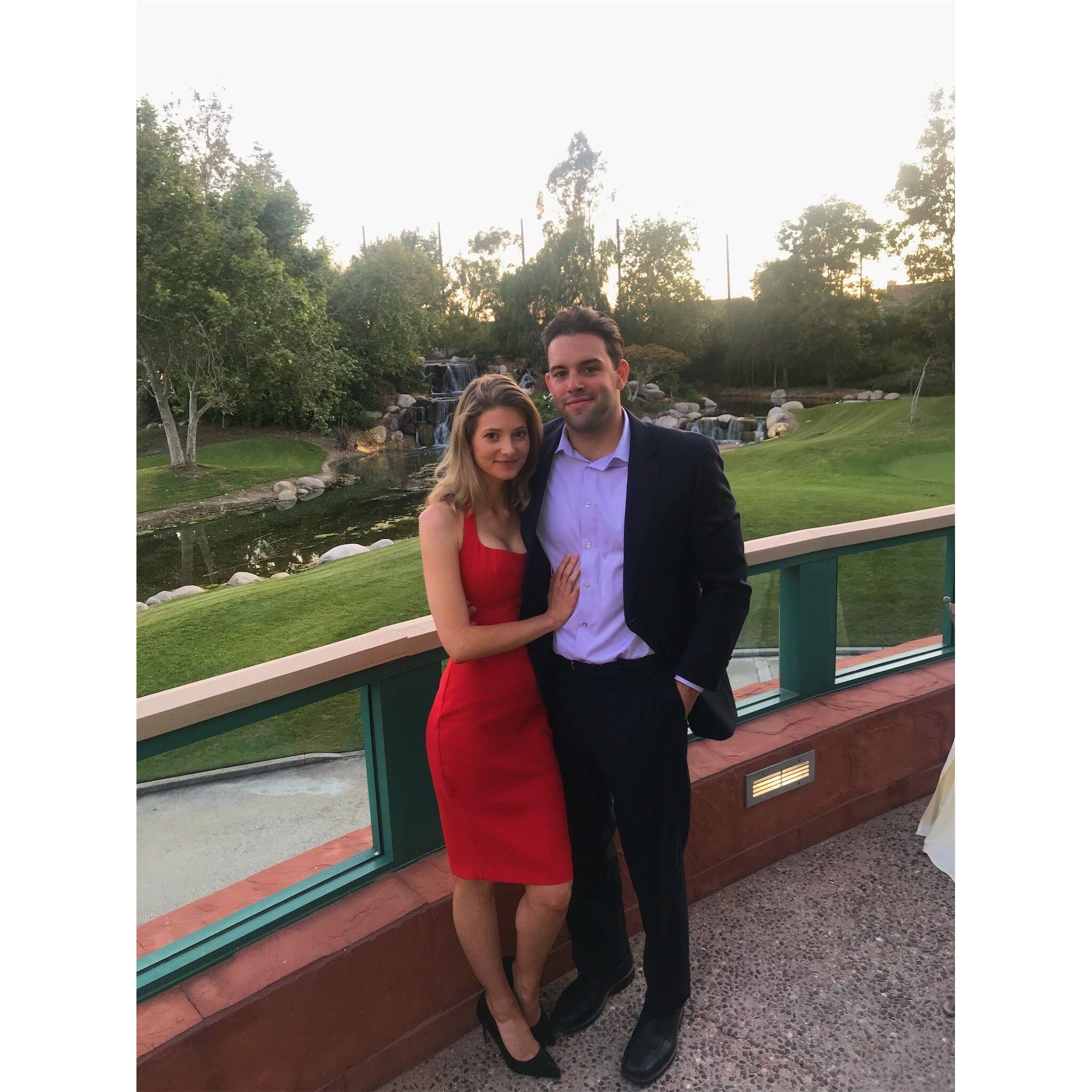Our first wedding together in 2019