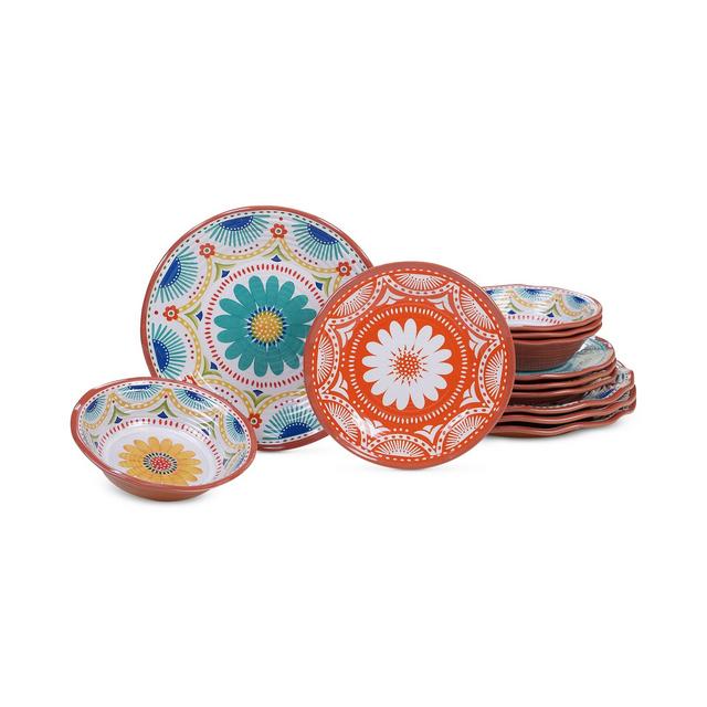 Certified International Vera Cruz Melamine 12 Piece Dinnerware Set