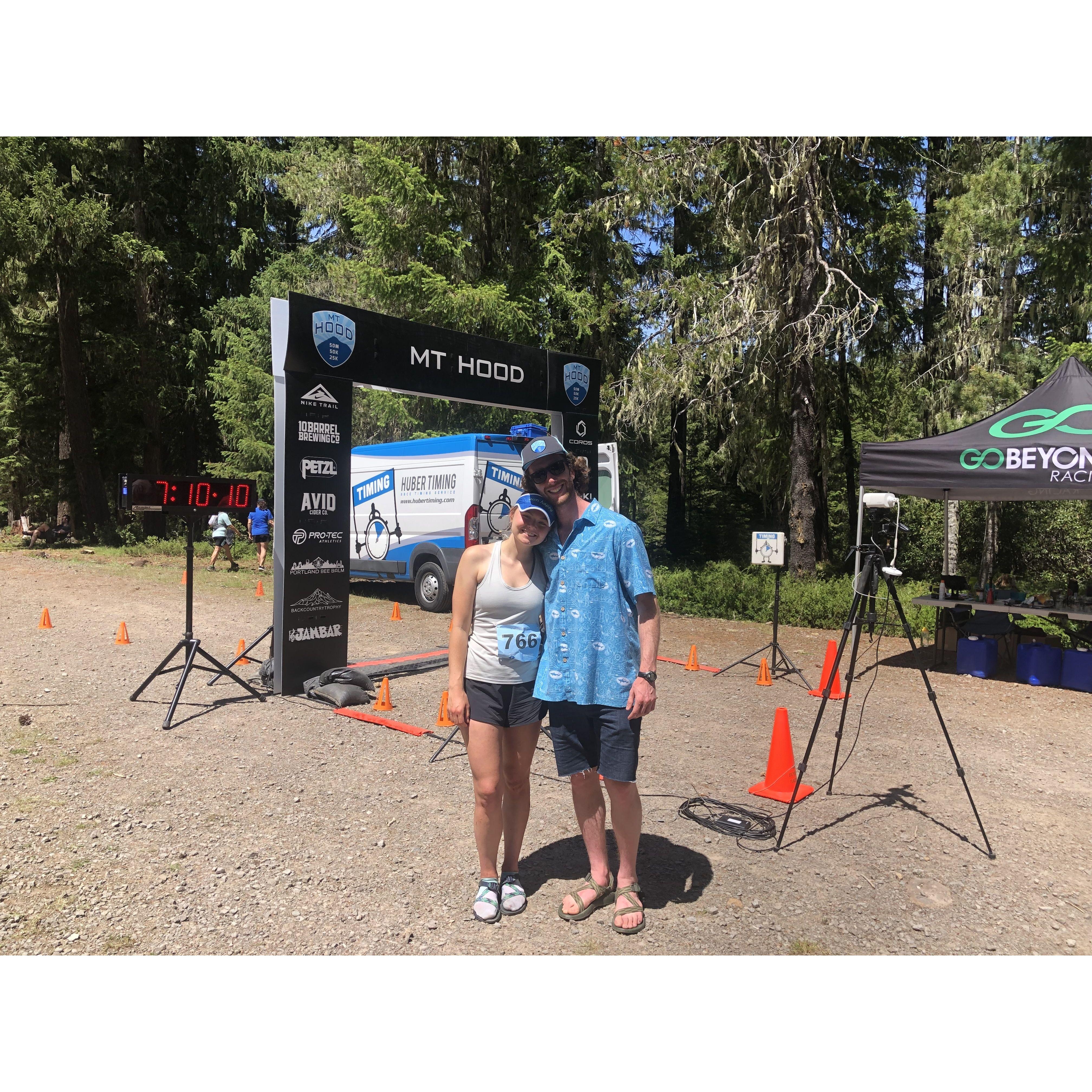 Mt. Hood trail races with lots of friends.