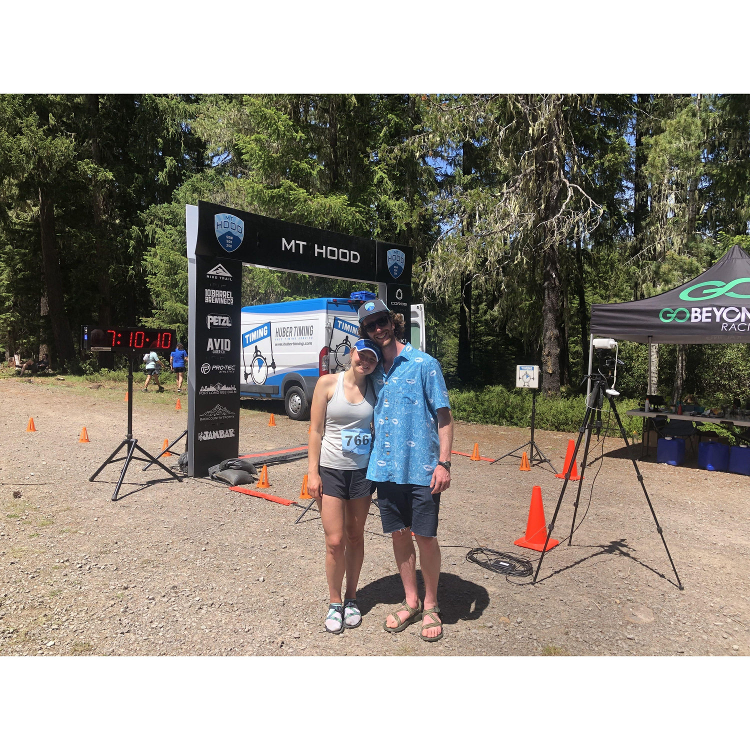 Mt. Hood trail races with lots of friends.