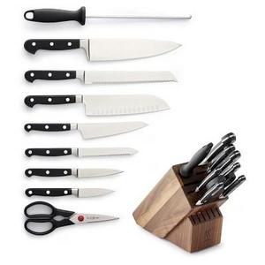 Zwilling J.A. Henckels Pro S 10-Piece Knife Block Set, Walnut