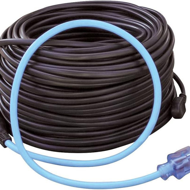 Clear Power 120ft Roof & Gutter Deicing Kit, 600W, 2ft 18/3 SJTW Power Cord w/Power Indicator Light, CPRH005