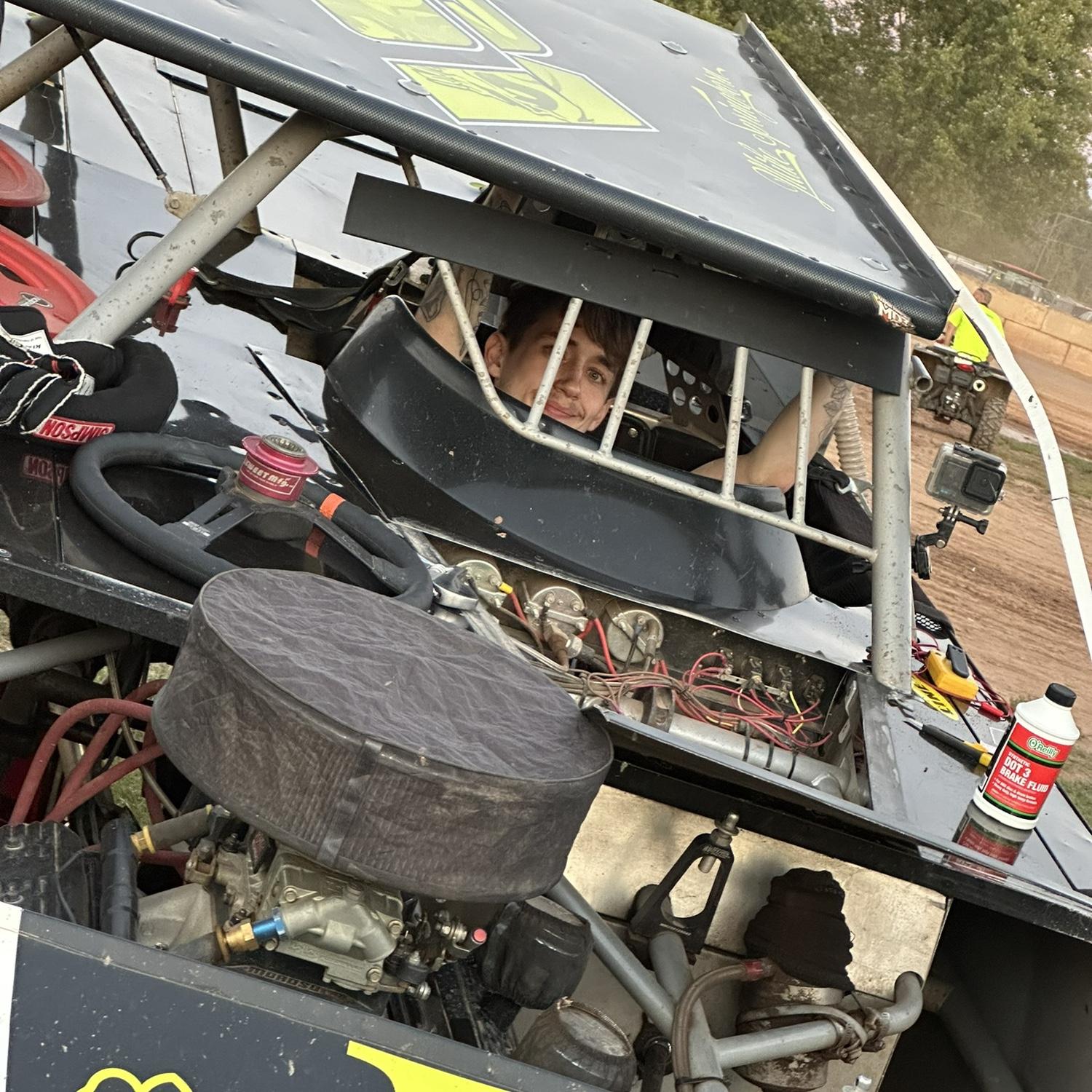 Of course I had to include Ajay helping out in Mike Springborn's race car