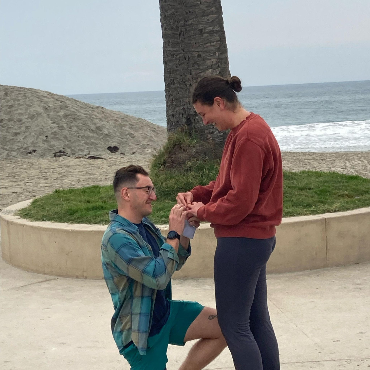Madison said "Yes!" at Moonlight Beach in Encinitas, CA!