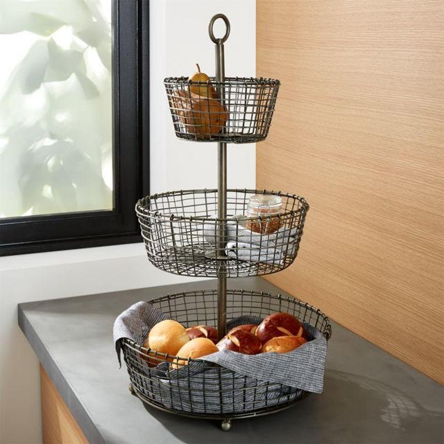 Bendt 3-Tier Iron Fruit Basket