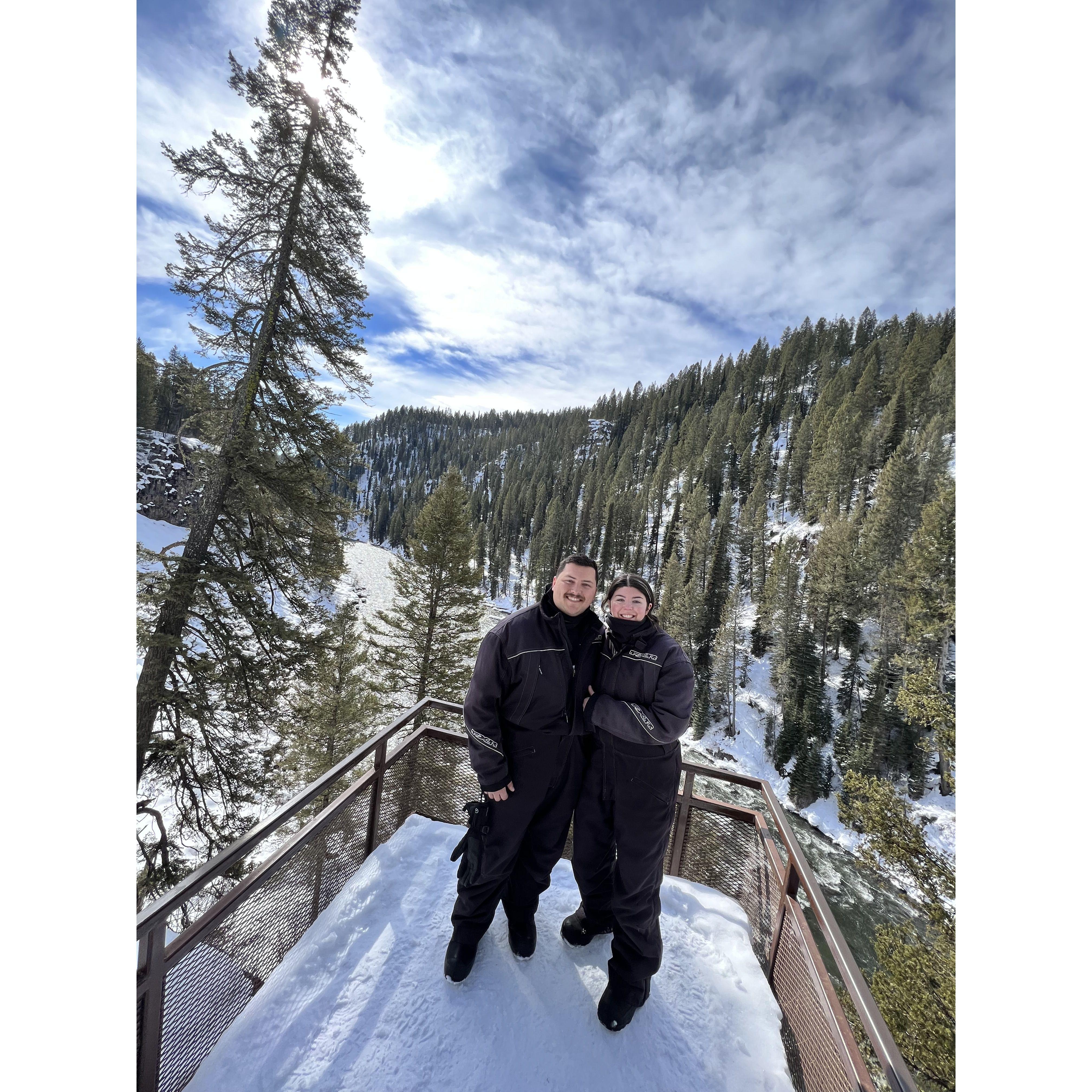 Snowmobiling through Yellowstone 2022