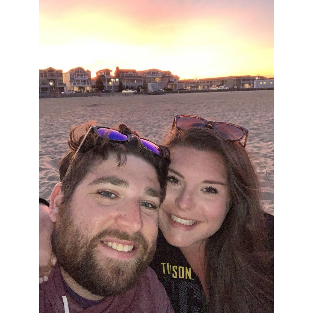 Spring 2020- Jordan's first time going to Alex's beloved Jersey Shore