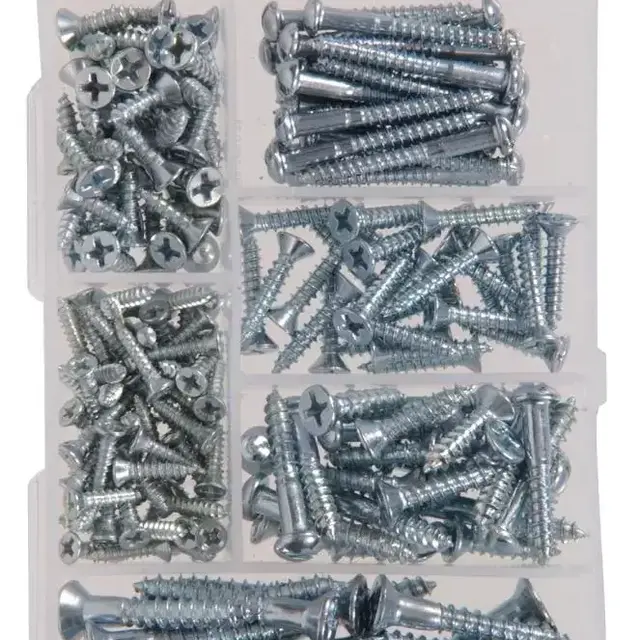 Shop Hillman Hillman 199-Piece Steel Zinc-Plated Screws Fastener Kit (Case Included)