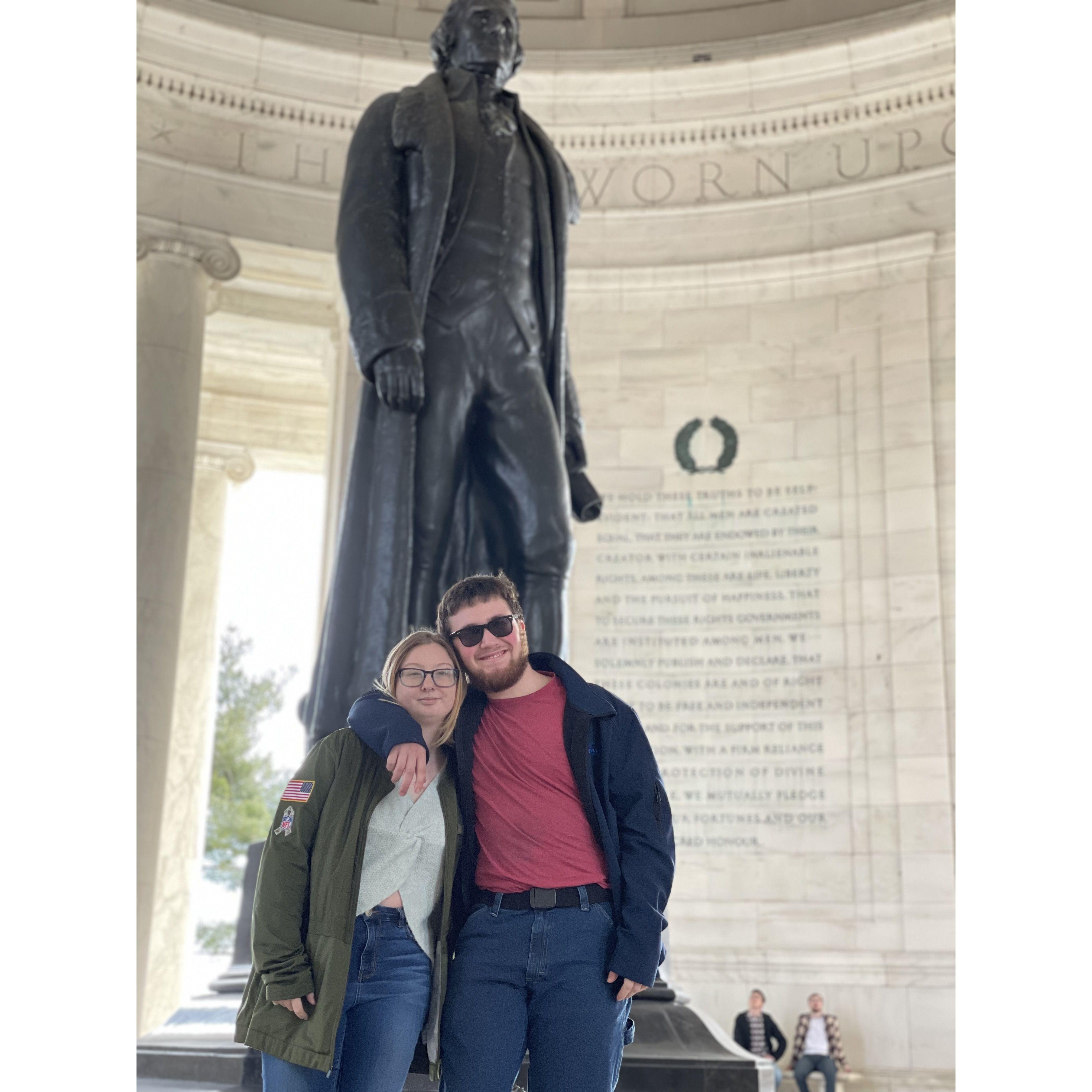 Thomas’s first time in D.C.