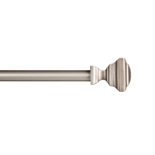 Kenney® Fast Fit™ Xavier 48 to 86-Inch Adjustable Single Curtain Rod Set in Pewter