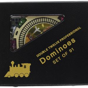 New Double 12 Mexican Train Dominoes Set with Dots
