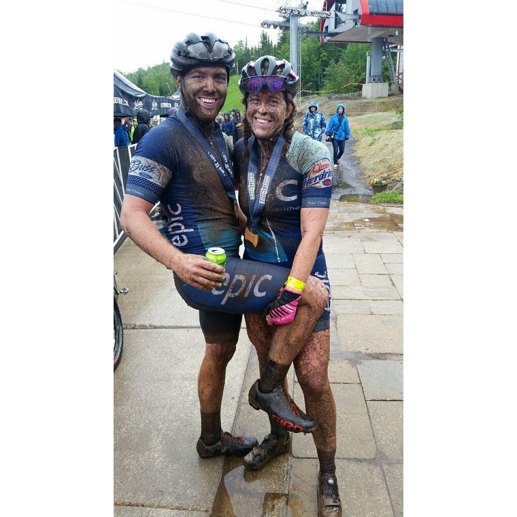 After a muddy Lutsen mountain bike race