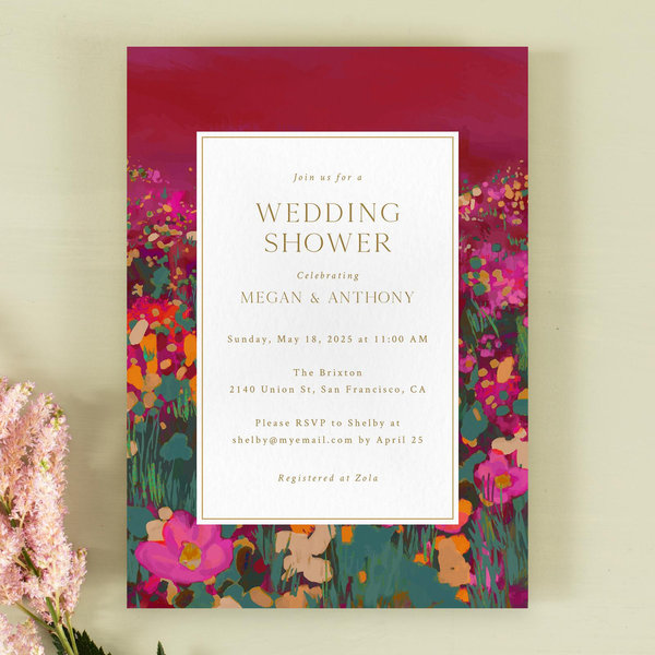 Zola Wedding &amp; Bridal Shower Invitations - Alta Portrait