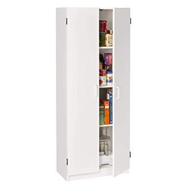 System Build Flynn Wooden Storage Cabinet, White