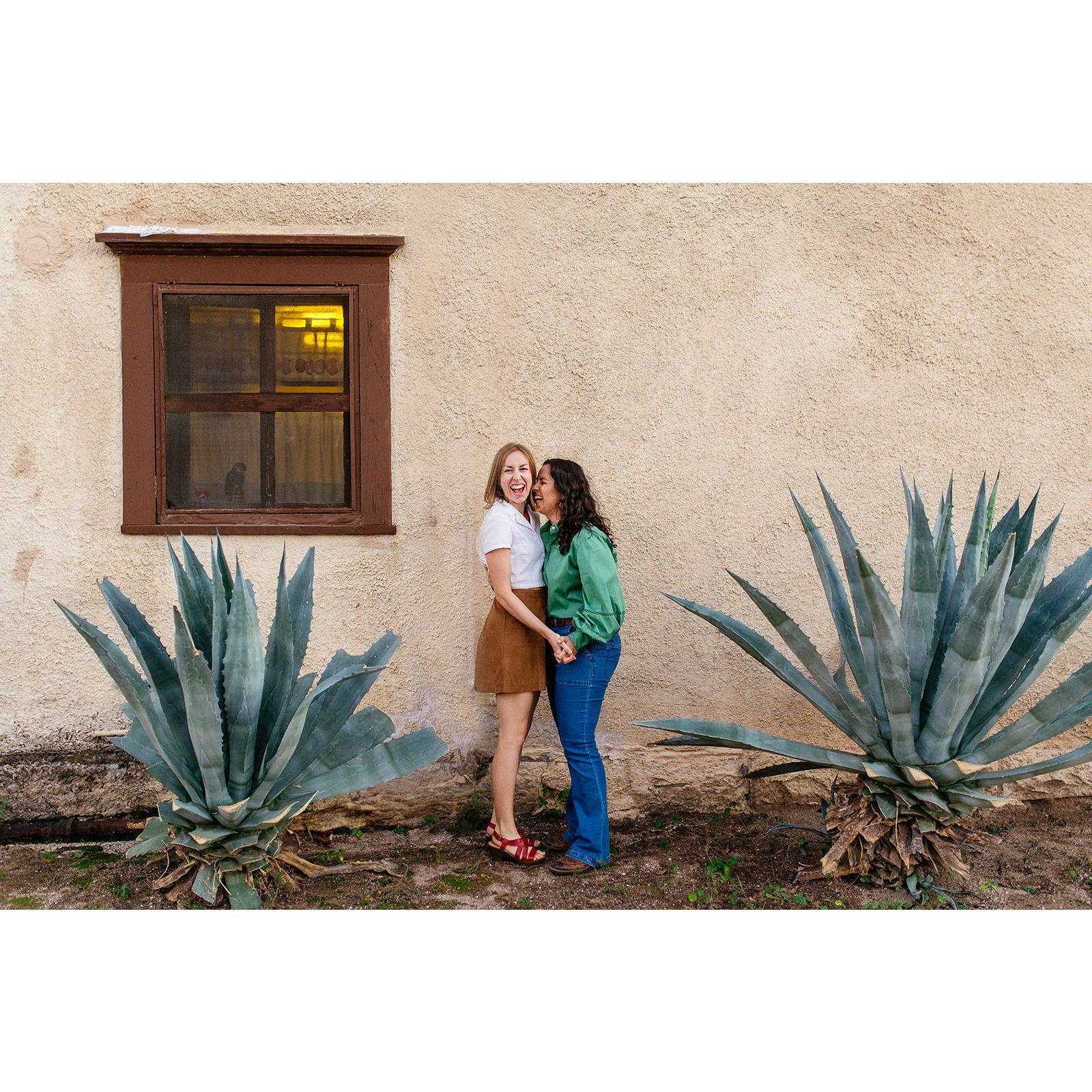 Couldn't resist a picture with the agaves, to match Allyson's tattoo! Photo by Meredith Amadee.