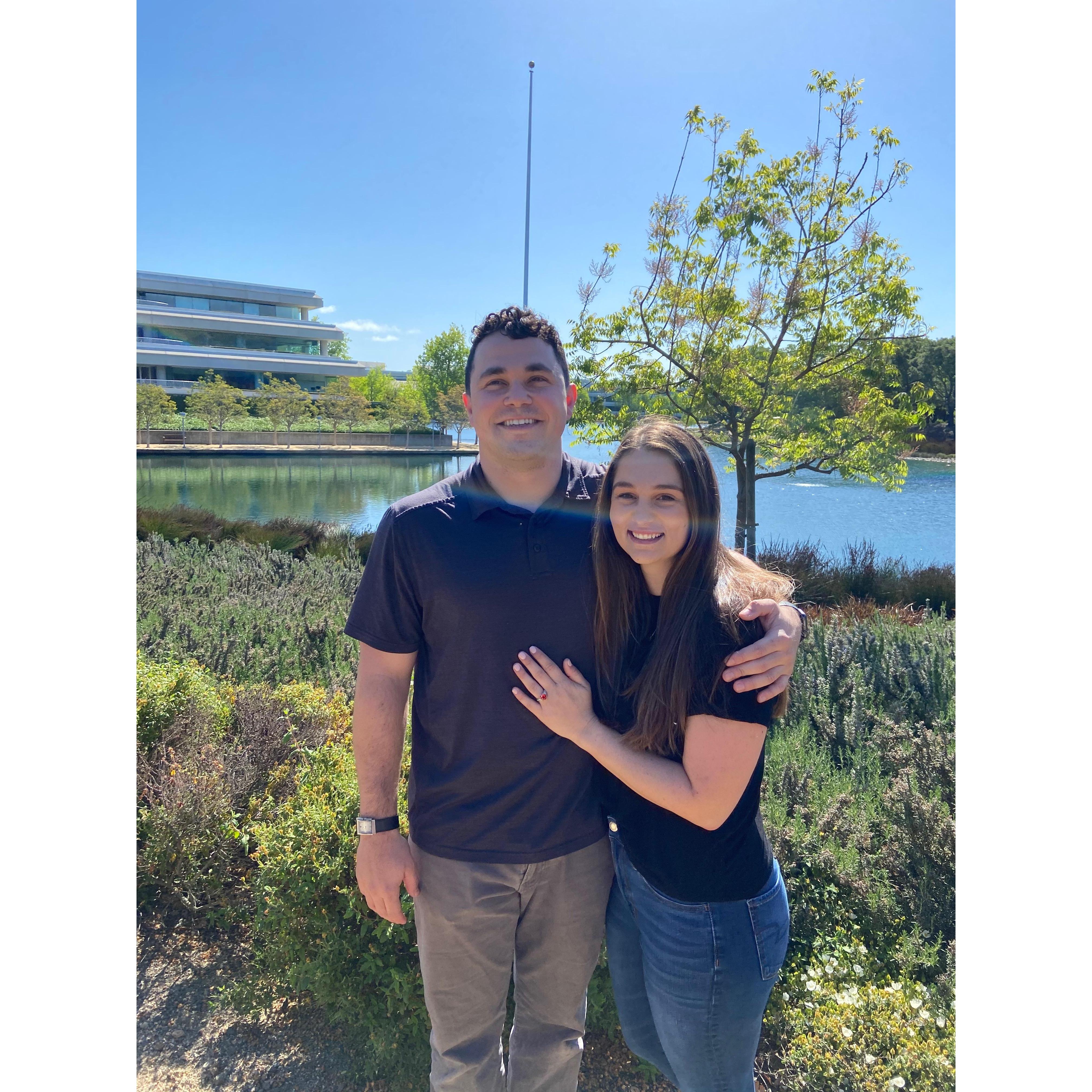 The day we got engaged!