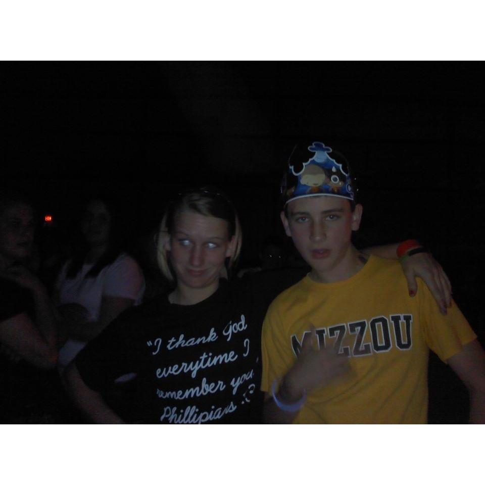 We first 'met' in middle school at school dances! This is our first picture together ;)