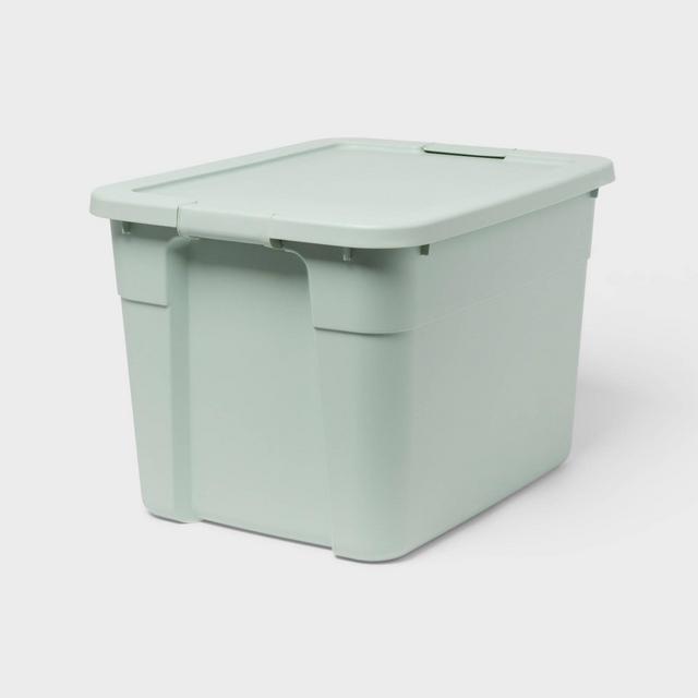20gal Latching Storage Tote Light Green - Brightroom™