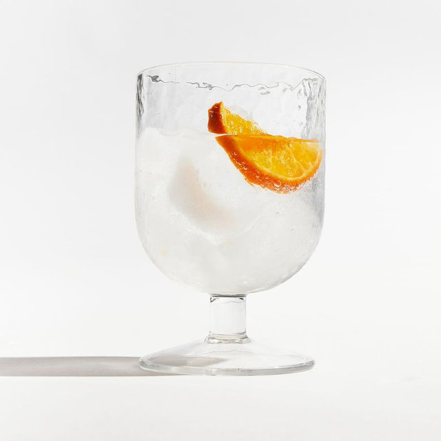 Hammered Outdoor Short Goblet, Single