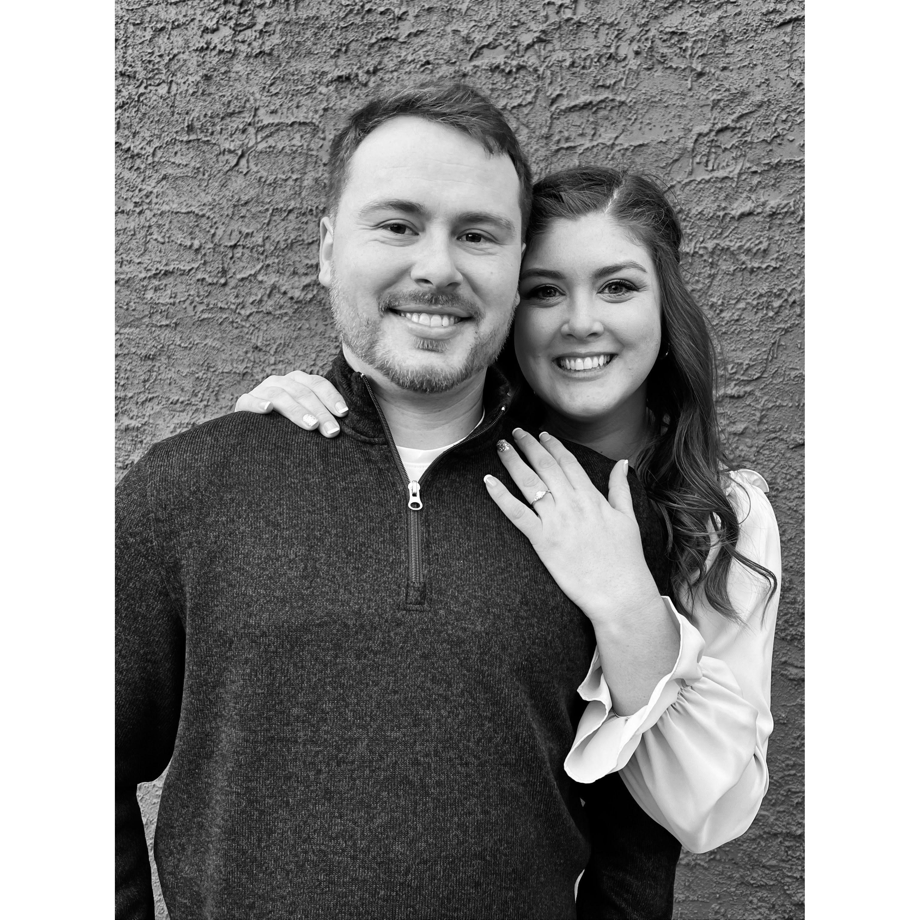 Engagement Photos taken in downtown Columbus, the place where we both lived together for 2 years!
