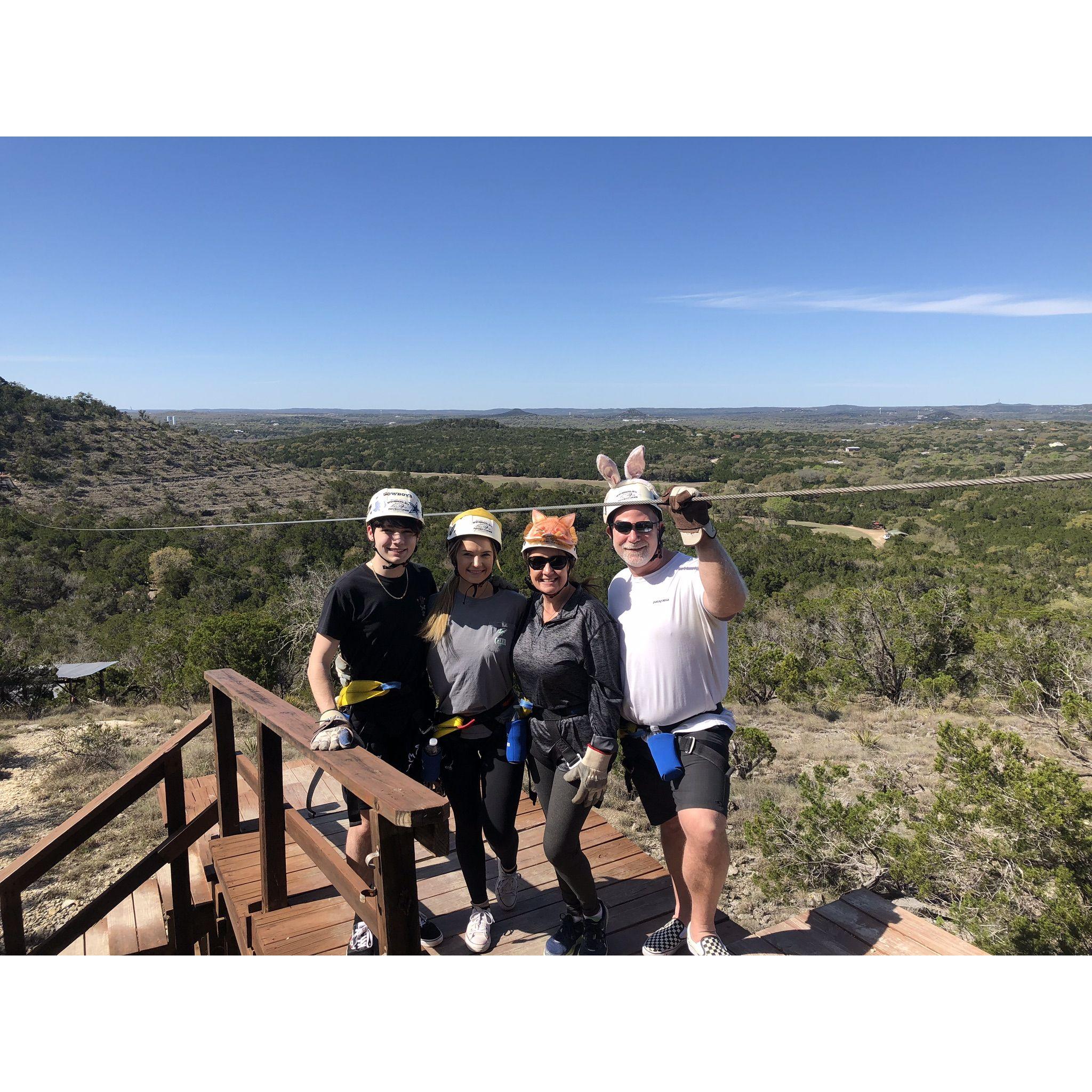 Ziplining in Wimberly