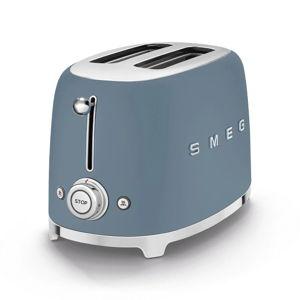 Smeg Two Slice Toaster in Matte Storm Blue