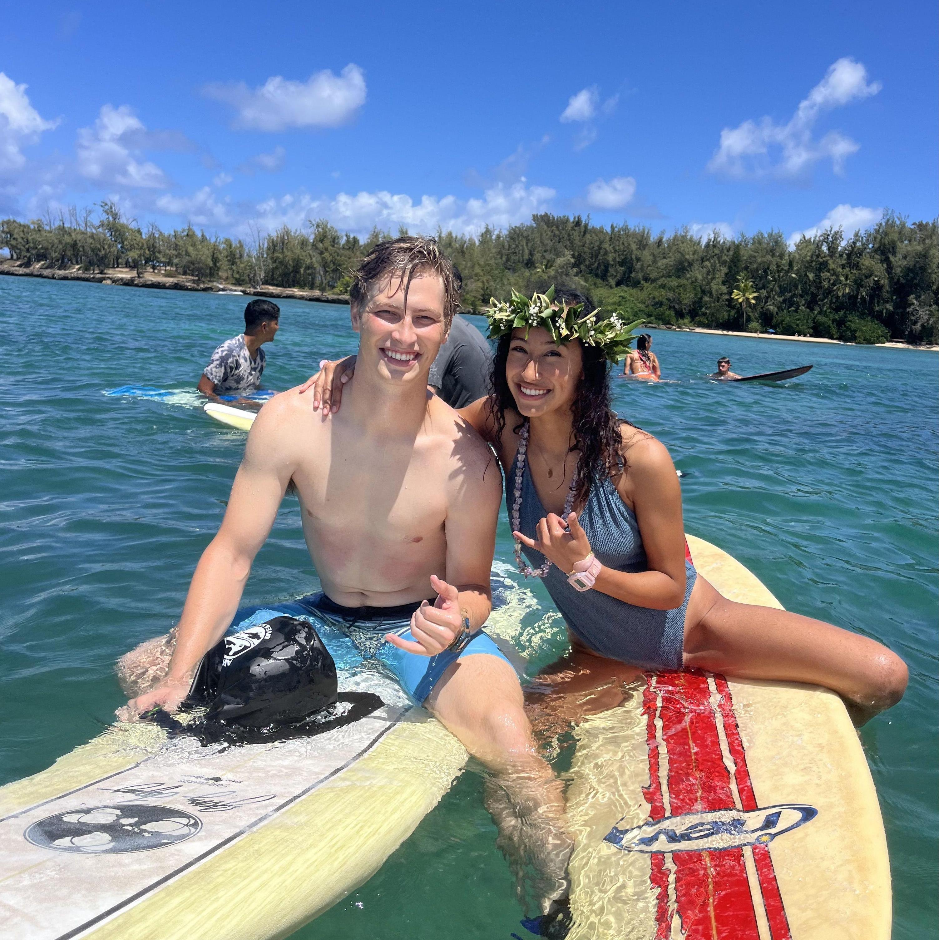 Us at Garrett's paddle out.
#LiveLikeGarrett