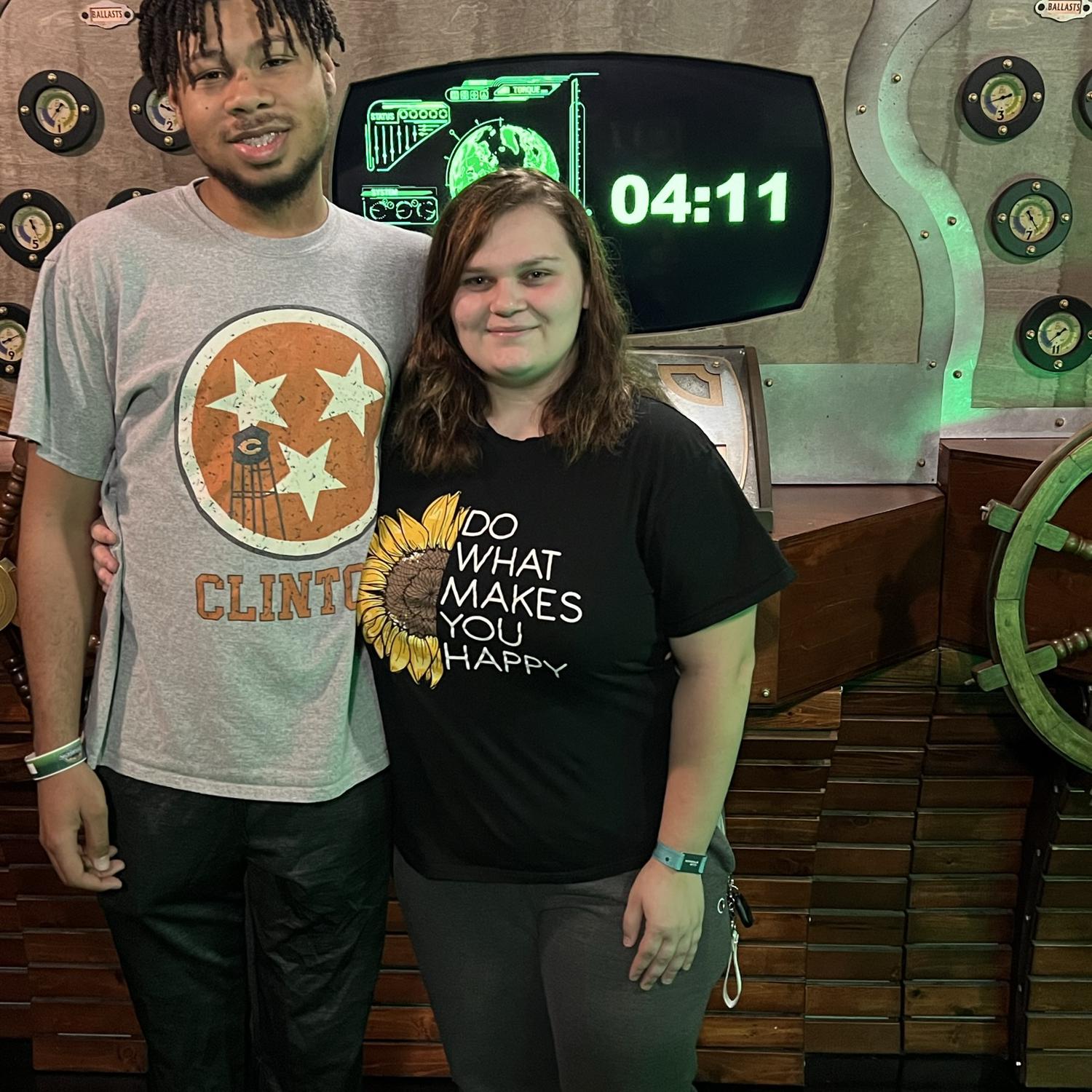 when we did an escape room in pigeon forge