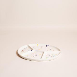 Confetti 4-Section Plate