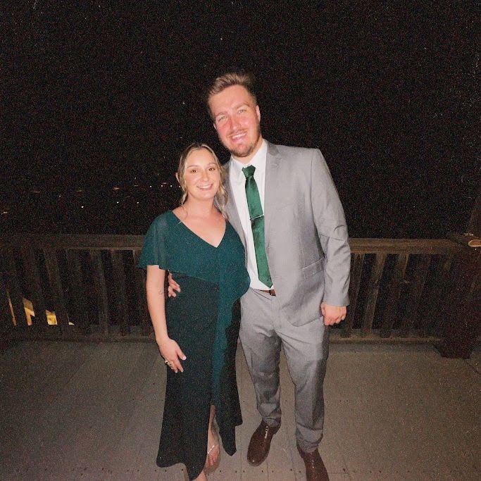 Our first wedding together.