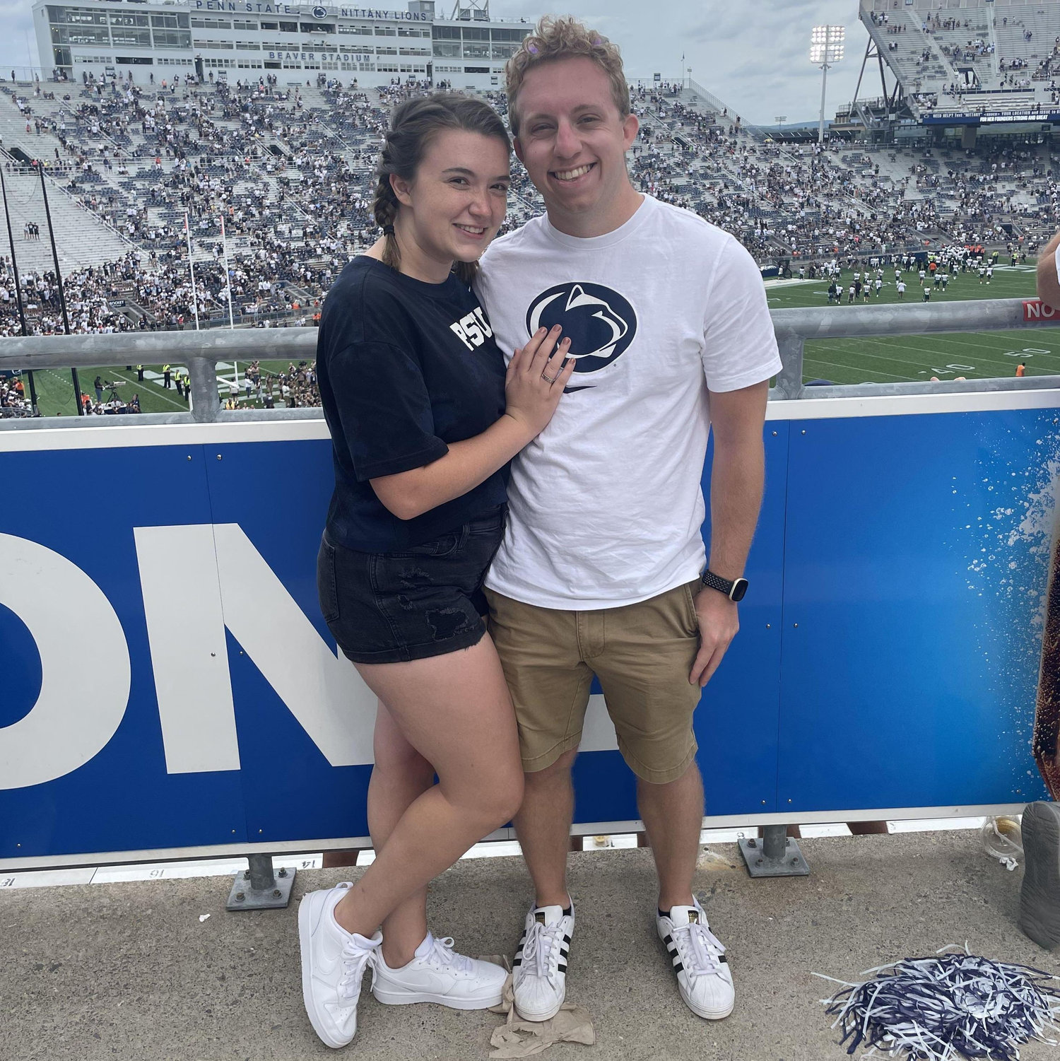 Lex's dad gave us Penn State Football tickets! We even saw Lex's brothers at the game