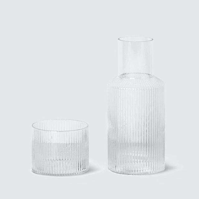 Ripple Carafe and Glass Set
