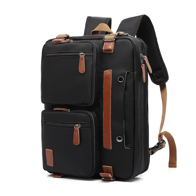MOLNIA 3 in 1 Laptop Backpack,17.3 inch Laptop Bag for Men Women Briefcases Messenger Bag for Men Computer Bags for Laptops for Men,Black