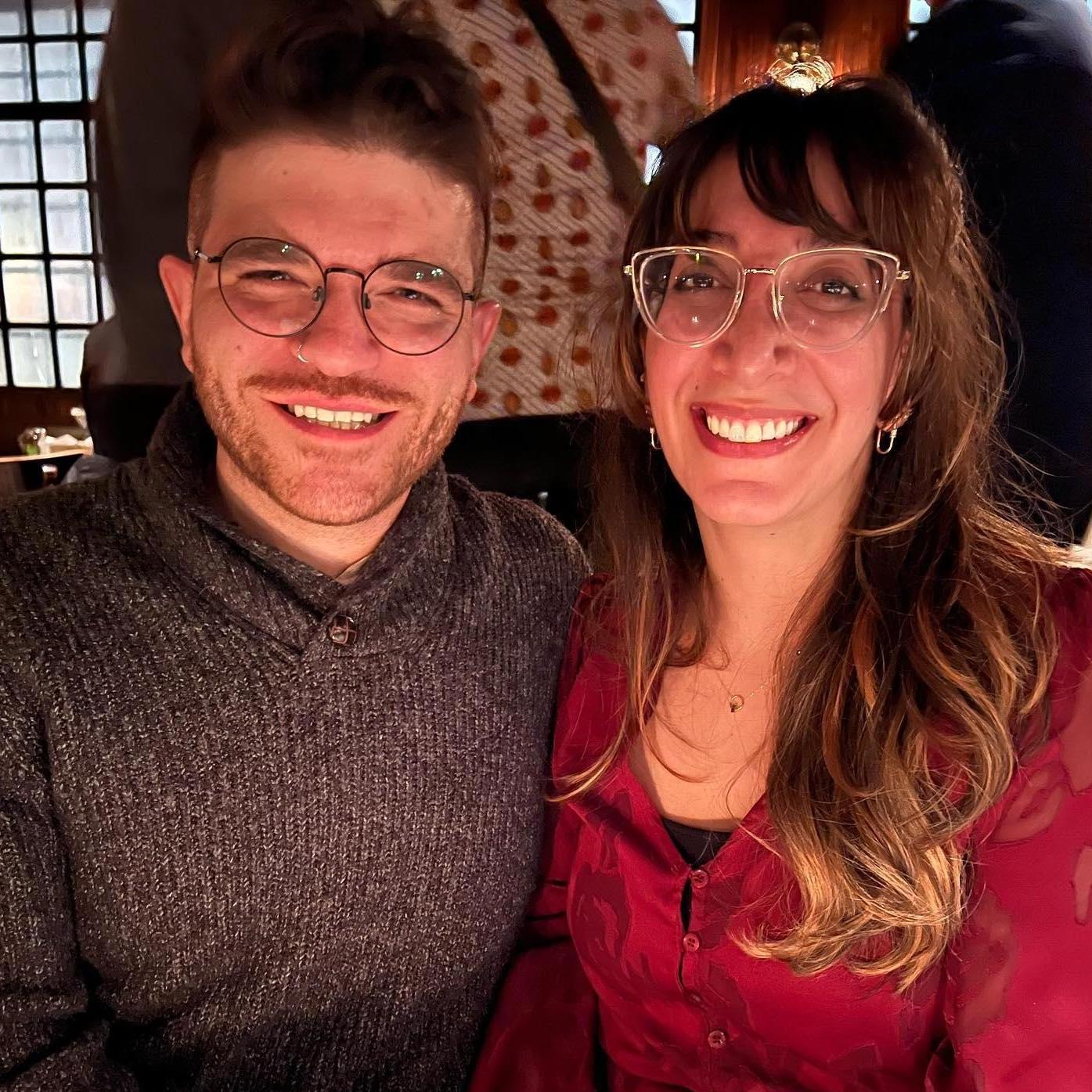 Keens Steakhouse for Raffi's 33rd birthday