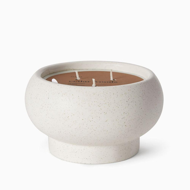 Alura Collection, Filled Vessle, Ceramic, Cedar Woods