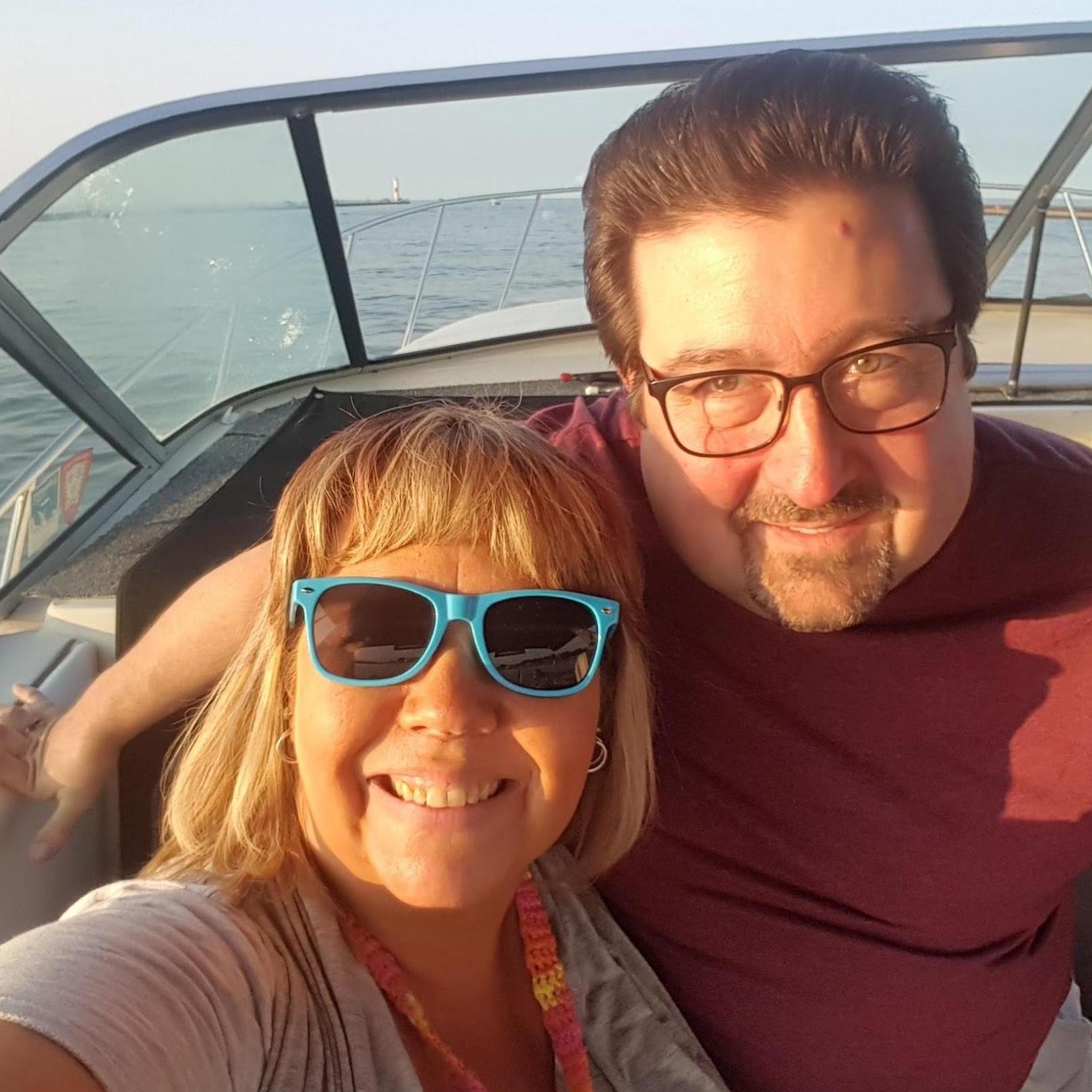 Brian's boat on Lake Ontario