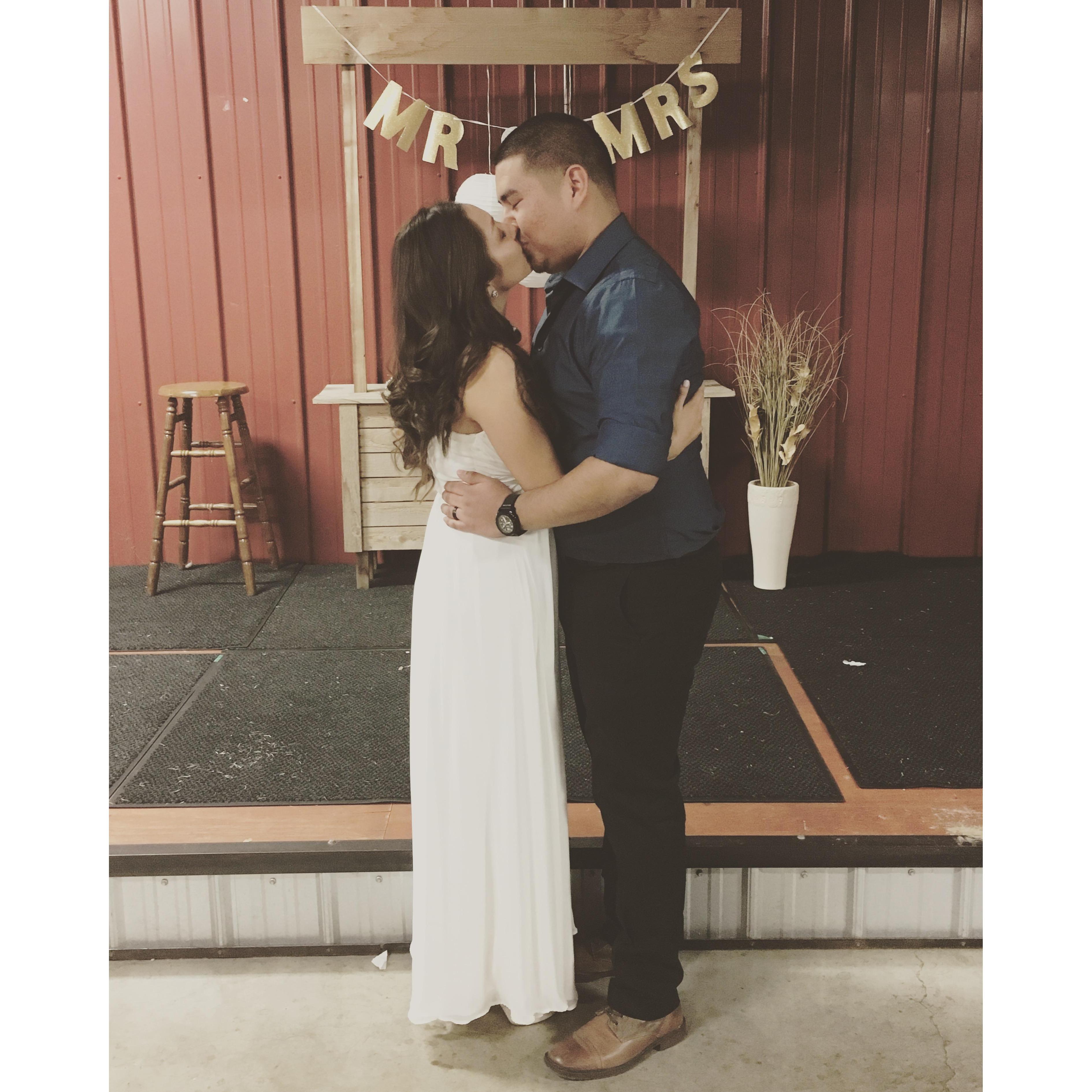 First time we said "I Do".