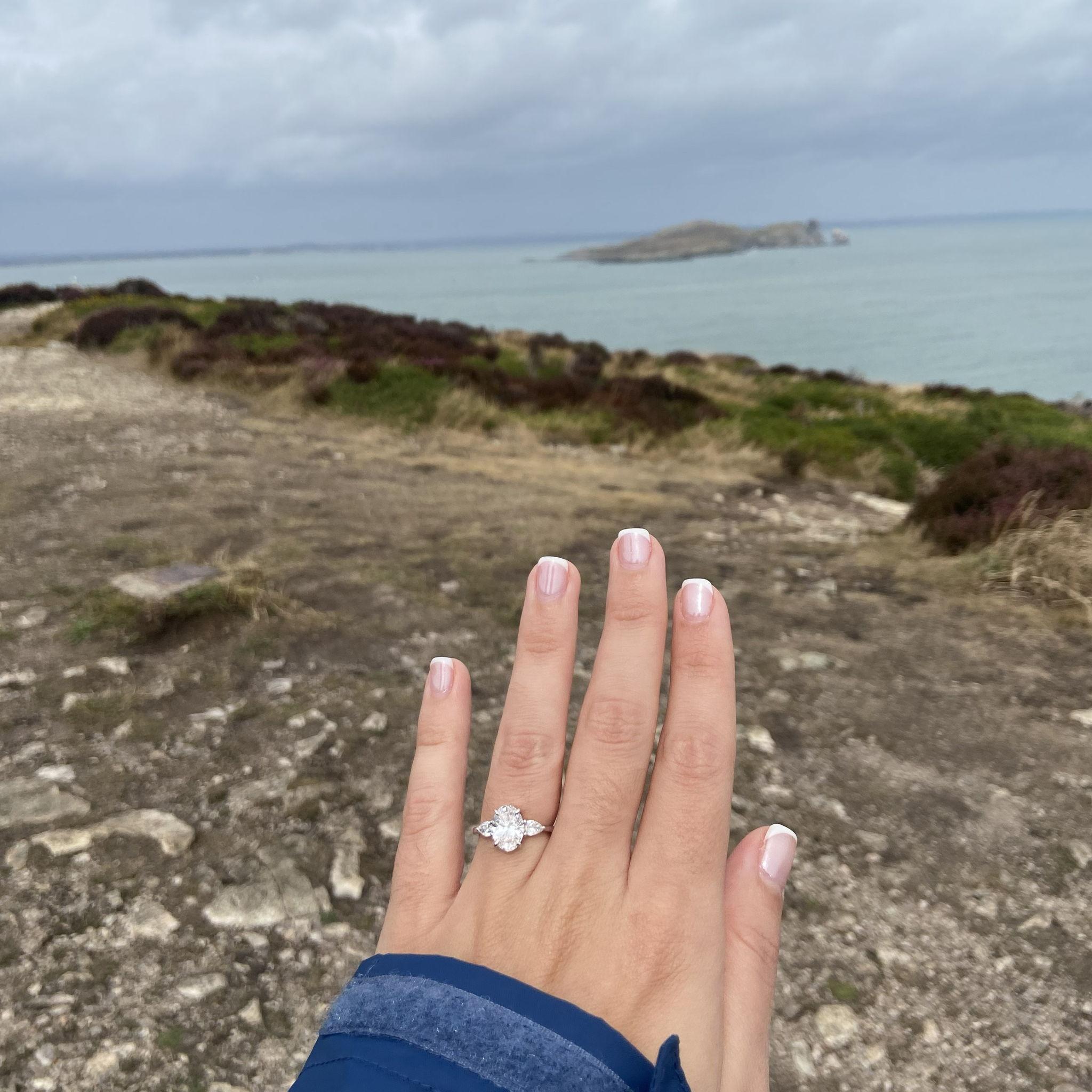 Right after Tim proposed!