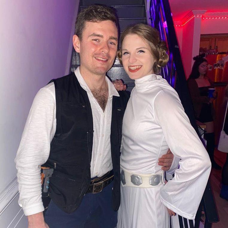 Halloween 2021 - Han Solo & Princess Leia (Corey's idea).