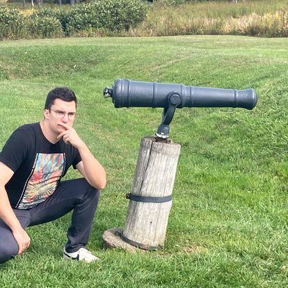 Kevin's favorite photo of himself, taken on our Baltimore/DC road trip