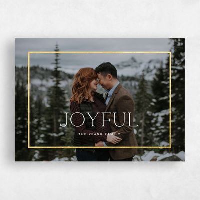 White Standard Holiday Card - Bloor Foil