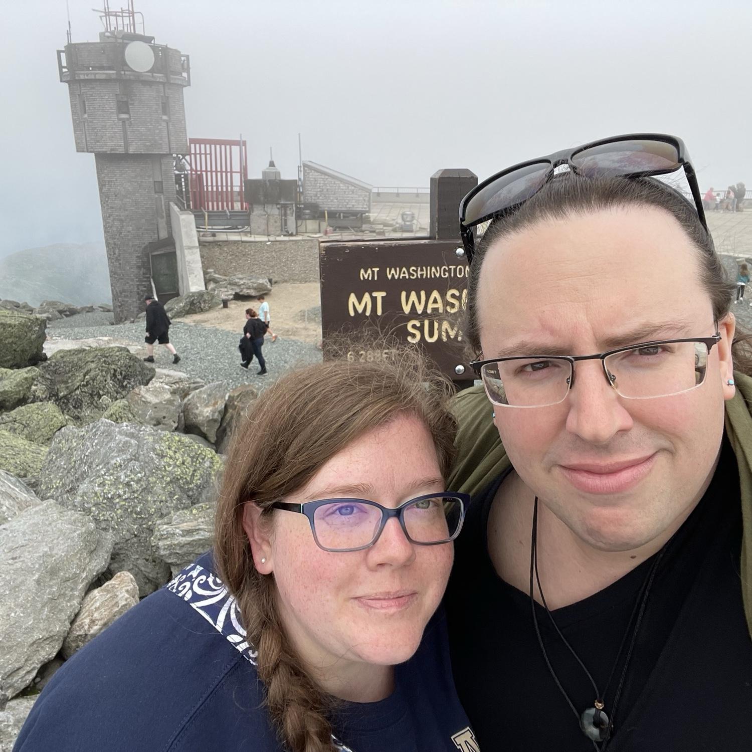 At the Summit of Mt Washington
