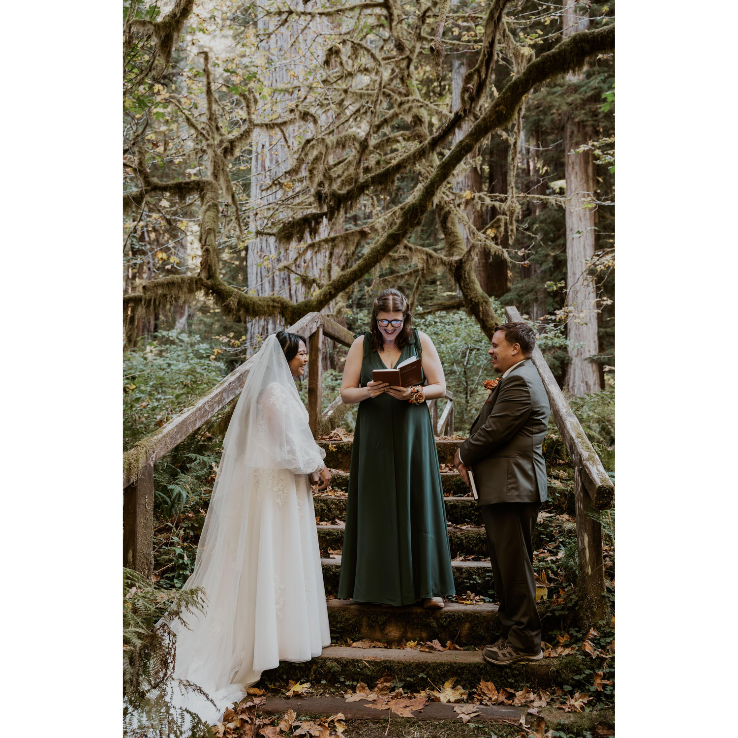 Our good friend Kate was our wedding officiant and she did an amazing job. We laughed, we cried, we exchanged our sappy vows - it was beautiful.