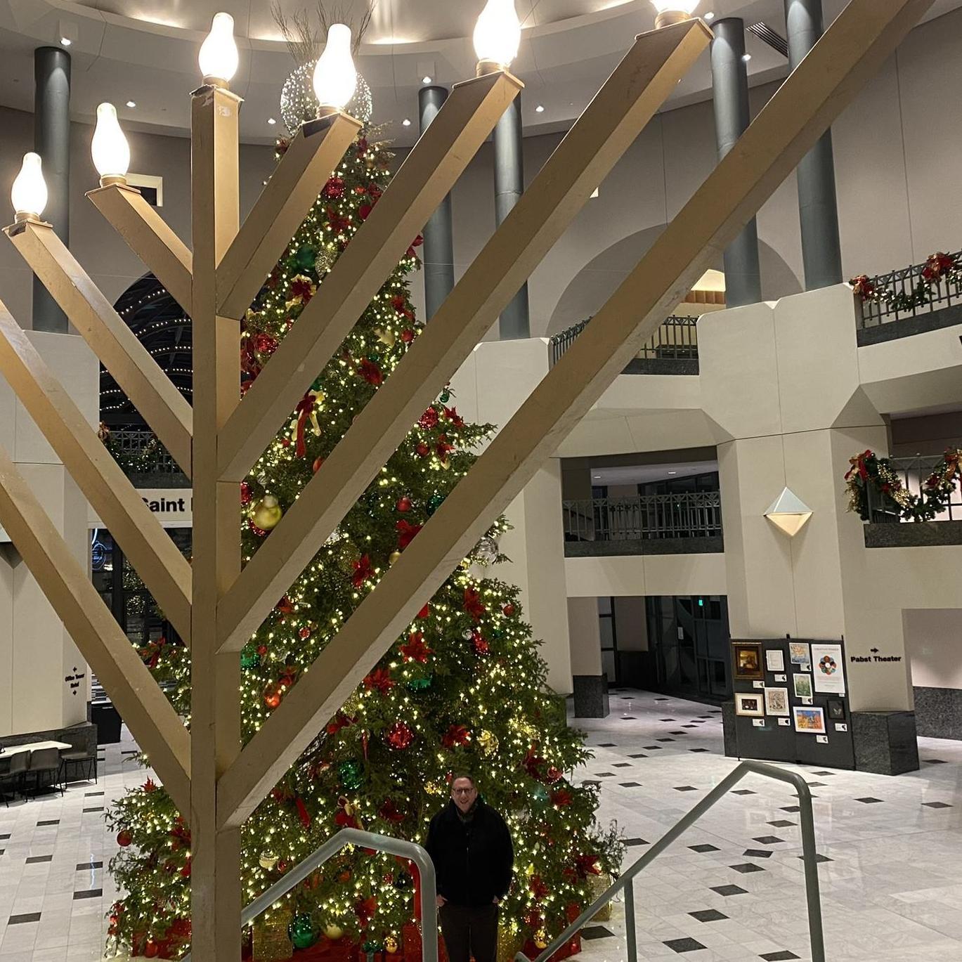 Menorah at Milwaukee Theater Center