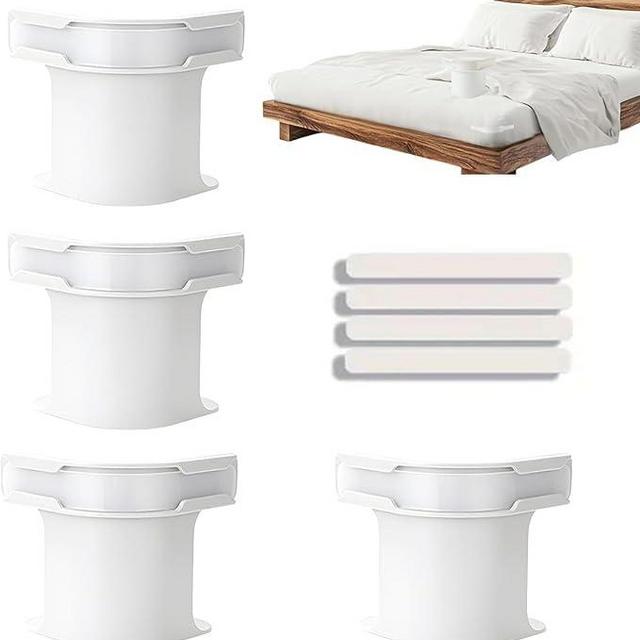 Bed Sheet Holder 4Pack - Ultra Secure Mattress Fit, Easy to Use Transparent Straps & Strong Grip - No More Loose Sheets, Fits Any Mattress Size (4, White)