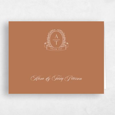 Tuscany, Orange Wedding Thank You - Hetherton Landscape